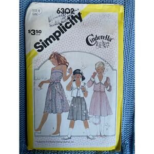 Simplicity Sewing pattern 6302 Girls apron dress jacket